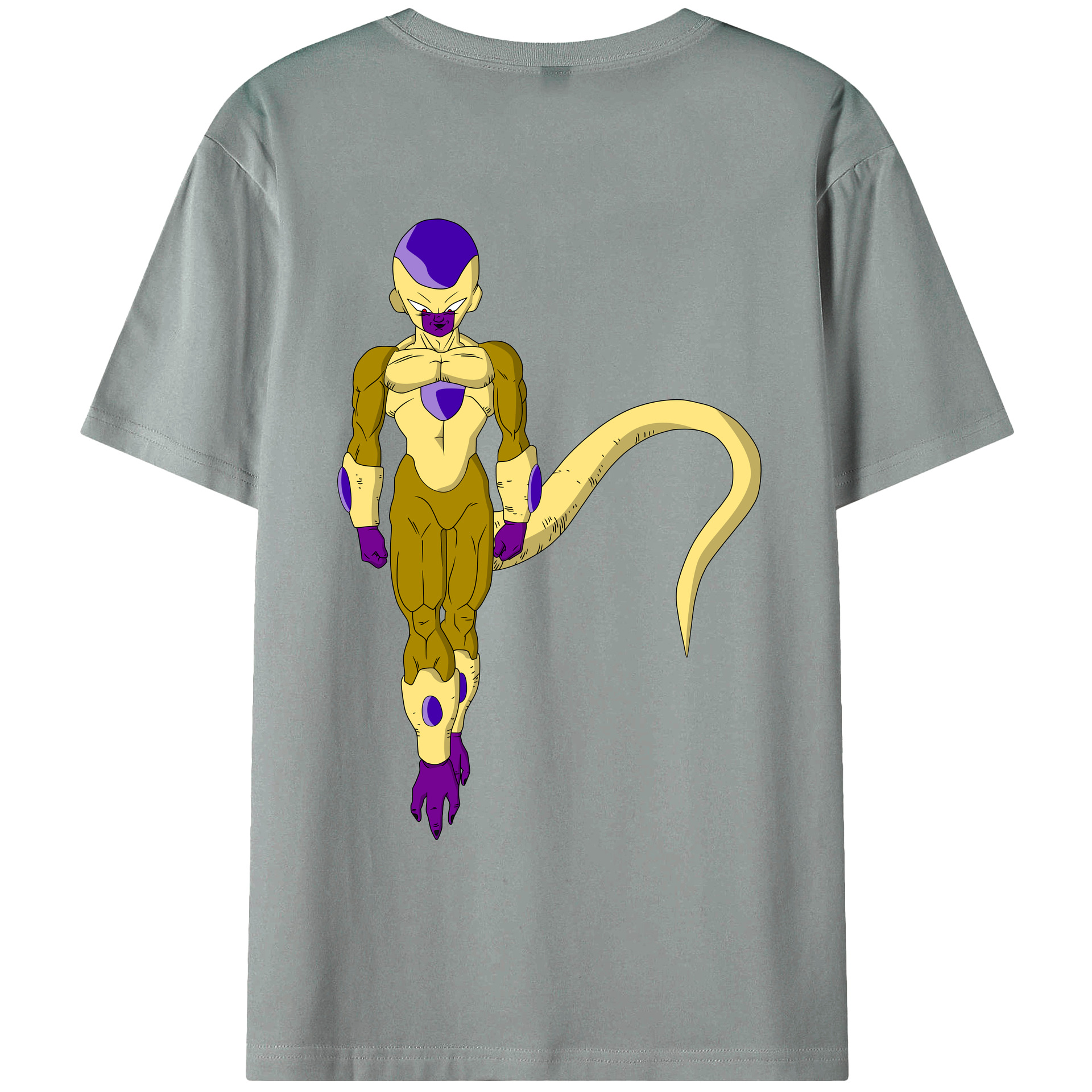 （画像用） ドラゴンボール フリーザ DRAGON BALL Frieza 綿100％ メンズ半袖Tシャツ（バックプリント） 通気性